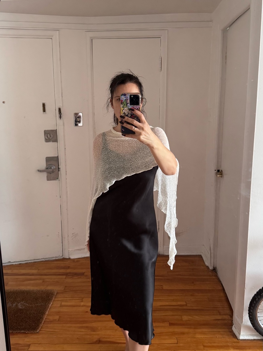 Elegant Sheer Ivory Shawl